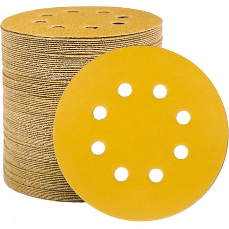 Schleifscheiben 125mm Klett Exzenterschleifer 100 Stück Körnung 220 (1/5)