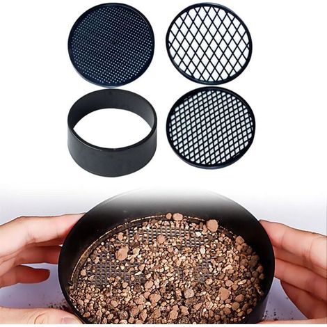 Tamis De Jardin Réglable,4 En 1 Tamis Jardinage,Tamis Sable En Plastique,Tamis à Compost Pour Jardin,Tamis à Compost Tamis à Terre,Tamis De Jardin Rond,Tamis à Sable,Pour La Maison Jardin Plan (1/4)