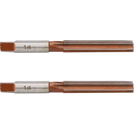 2 pièces Alésoir à main américain, queue cylindrique conique, alésage 1/4 pouce (1/5)