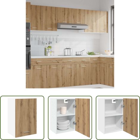 vidaXL Wandregal -  Hängeschrank Lyon Artisan-Eiche 40x31x60 cm Holzwerkstoff (1/5)