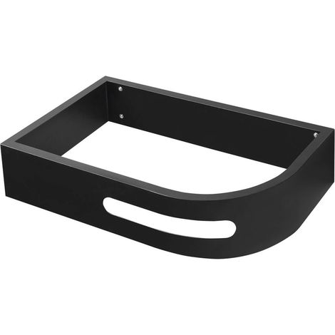 Sapho Pulse - Waschtischhalterung mit Handtuchhalter, mattschwarz BM752-CL (1/5)