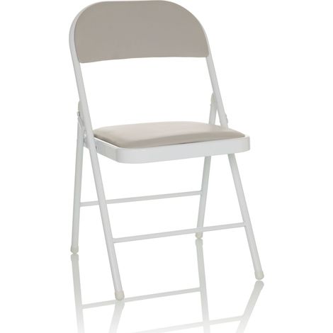 Konferenzstuhl / Besucherstuhl / Klappstuhl TUDELA W PU grau hjh OFFICE (1/5)