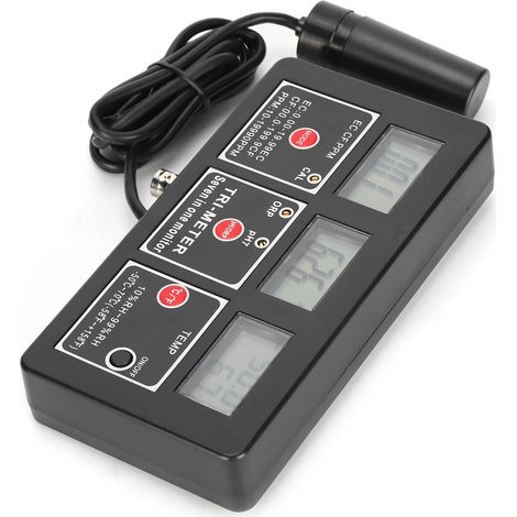 7-in-1 Wasserqualitätsmessgerät: pH/Temperatur/EC/CF/TDS/ORP/RH, Multifunktionsmessung mit 230–240-V-EU-Stecker (1/5)