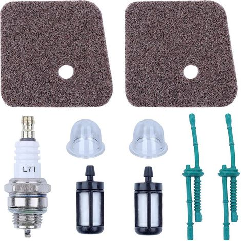 1 - Luftfilter-Set - Kraftstofffilter - Motorteile - Wartung von Freischneidern und Heckenscheren - Kompatibel mit STIHL - Mehrfarbig - Originalabmessungen (1/5)
