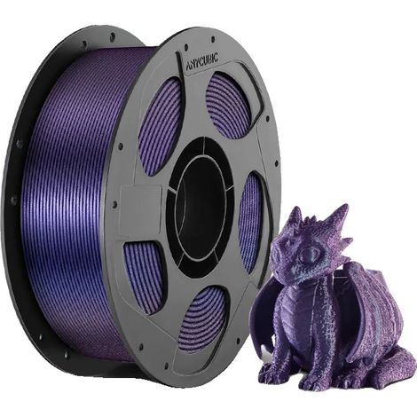 Filamento per stampante 3D, effetto stellato, finitura resistente, 1 kg, viola (1/2)