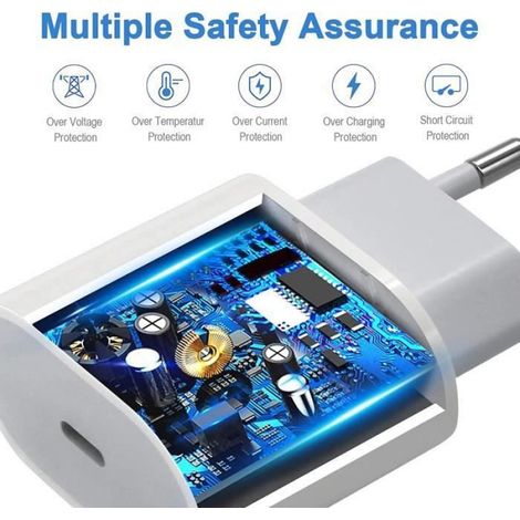 Chargeur Rapide 20W - Yuan Yuan - USB-C - Câble 1M - Pour Samsung Galaxy A14 4G - Blanc (1/4)