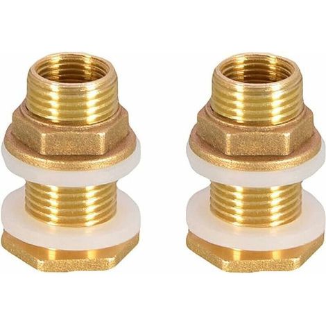 Stück 4,2 cm 1/2" Messing-Wasseranschluss für Wasserhahn/Fasshahn/Regenwassertanks (1/5)