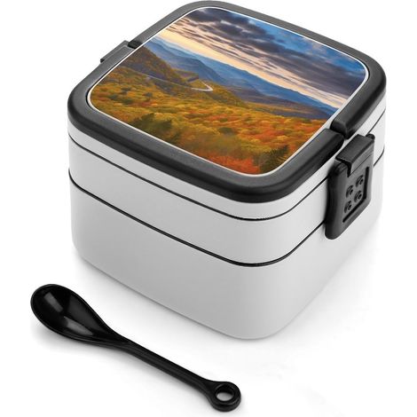Boîte à lunch Bento double compartiment Blue Ridge Parkway (1/5)