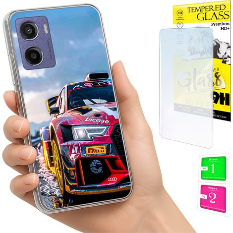 Funda para Motorola Moto E15 / Moto G05 con cubierta trasera y cristal 9H. (1/5)