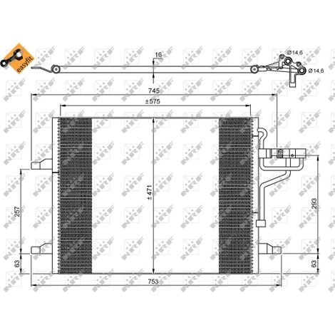 Condenseur, climatisation NRF 35936 FORD 1522067 8V4119710AB