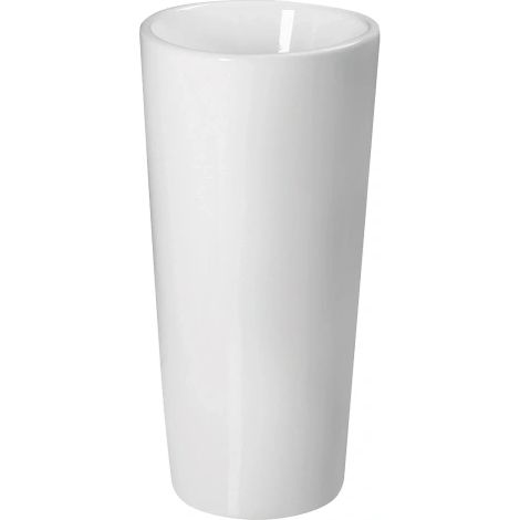 Lavabo a terra freestanding tondo in ceramica bianca modello boreas 40 40x39 cm - altezza 82 cm BARBOTTINA