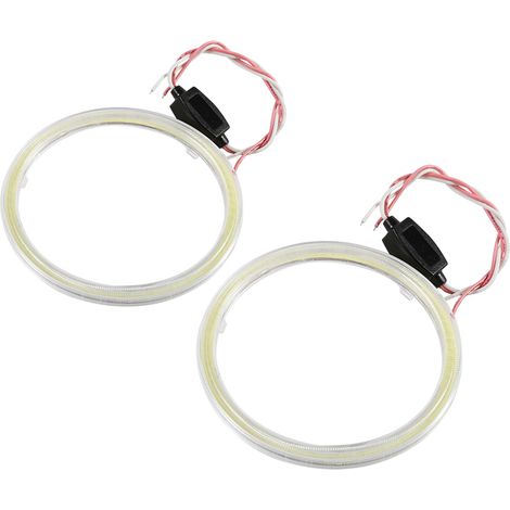 1 Paar automatische Halo-Ringe, COB Angel Eye Chips, LED-Tagfahrlichtscheinwerfer für Motorrad und Auto, 100 mm.