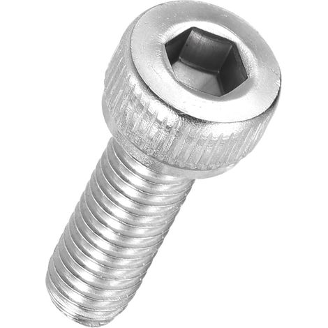 50Pcs Vis à Tête Cylindrique à Six Pans Creux M4-0.7 x 10mm Douille Allen Entièrement Filetée en Acier Inoxydable 304 pour Moteur Électrique, Impression 3D, Argenté (1/5)