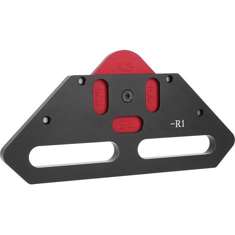 Gabarit de positionnement d'angle, noir, alliage d'aluminium 6061, outil pour la menuiserie et le travail du bois (1/5)