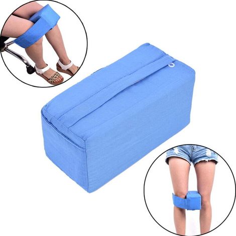Oreiller de Corps avec Coussin Séparateur de Jambes, Support de Sommeil et Soulagement du Dos, Bleu (1/5)