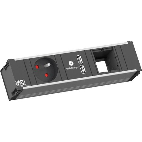 Bachmann Bloc multiprise CONI 1 x UTE 1 x chargeur USB 1 x module Custom