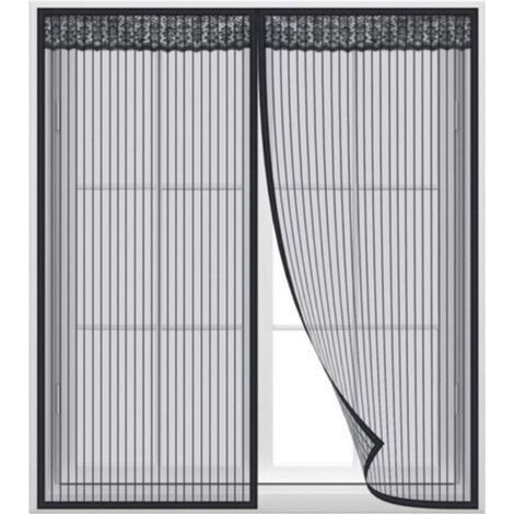 Moustiquaire magnétique pour fenêtre de 120 x 100 cm – installation facile sans outil, fermeture automatique silencieuse et maille résistante (1/4)
