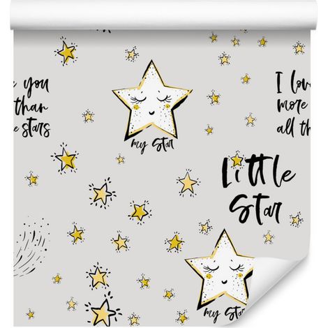 Carta da parati con stelle per soggiorno e camera da letto, 50x1000 cm (1/5)