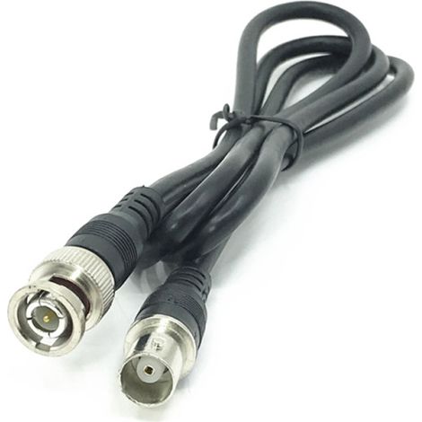 Câble adaptateur BNC mâle vers femelle pour caméra de vidéosurveillance, rallonge coaxiale, accessoires pour caméra, 1 m