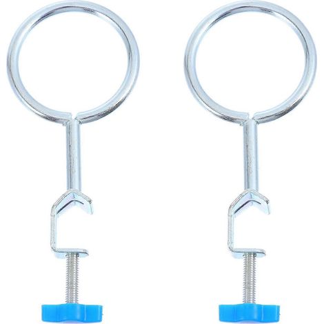 2 anneaux de support résistants pour cornues, équipement expérimental de laboratoire en fer-15X6.5X2CM (1/3)