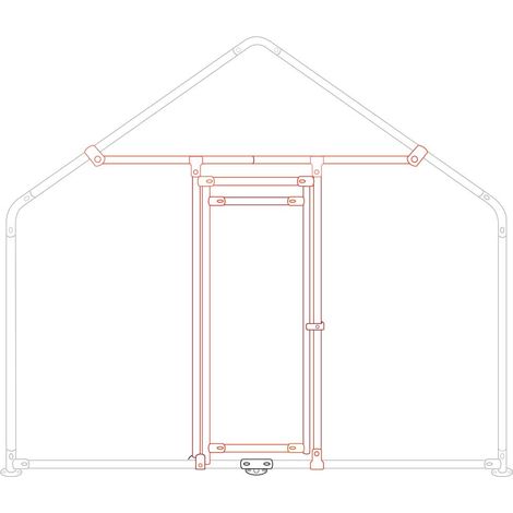 Kit porta per gabbia polli h 2,5 m Zipper zi-cr-tk