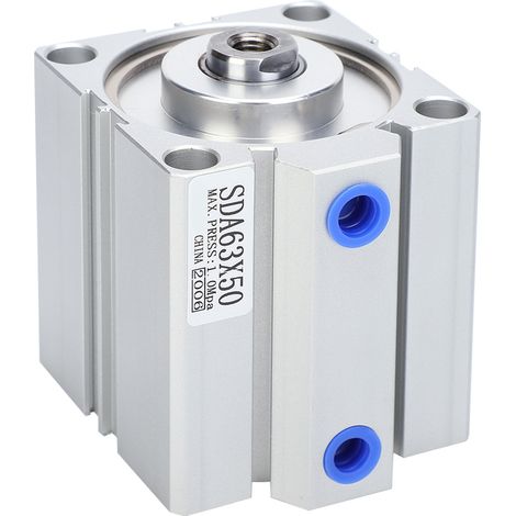 Vérin pneumatique fin en acier inoxydable, composant pneumatique, diamètre 63 mm, course 50 mm, SDA63X50 (1/5)
