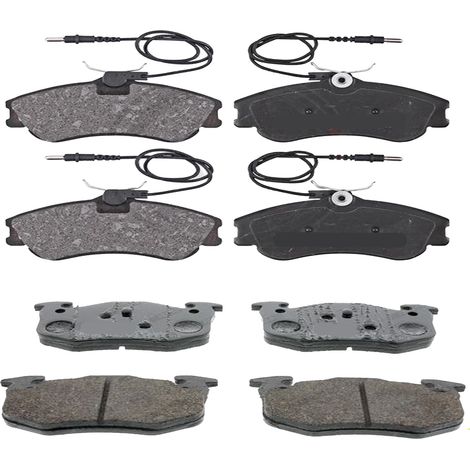 KIT PASTIGLIE FRENO ANTERIORI E POSTERIORI compatibile con CITROEN XSARA / PASTIGLIE FRENANTI AUTO OEM FDB1112 FDB1399 FDB1370 FDB4066,FDB558 FDB558D / SOSTITUZIONE DIRETTA / BASSA POLVERE / SILENZIOS