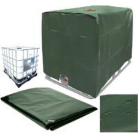 Housse pour mobilier de jardin Couvercle de réservoir d'eau, réservoir d'eau 1000L IBC couvercle de réservoir d'eau anti-poussière UV imperméable à la pluie couvercle de protection de réservoir d'eau