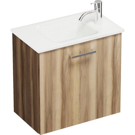 Burg Eqio Glas-WT+WT-Unterschrank Frassino Dekor Cappuccino/Weiß GRP95