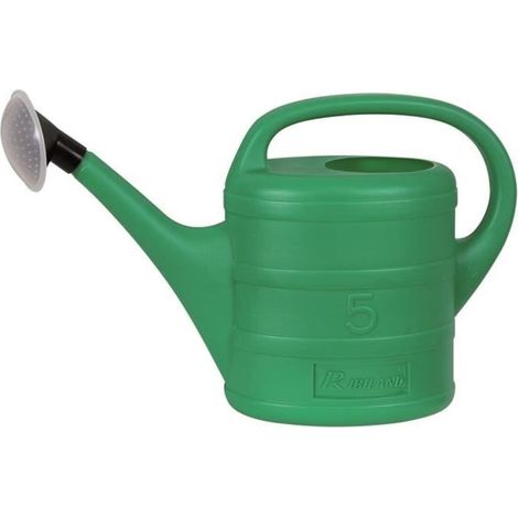 Annaffiatoio - RIBILAND - PRA050 - 5 litri - Verde - Polietilene (1/2)