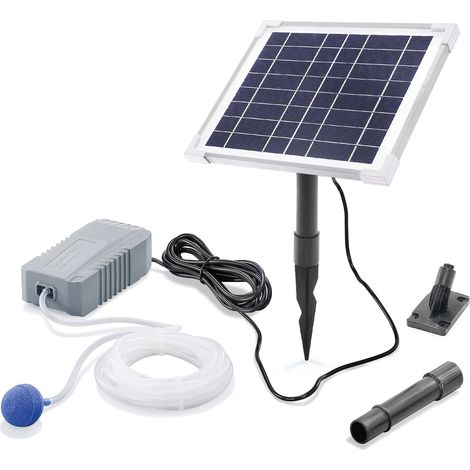 esotec Solar Teichbelüfter-Set 6/130 mit LiFePO4 Akku-Speicher Luftpumpe 101848 (1/5)