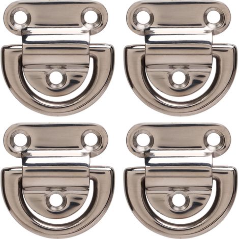 4 Ensembles d'Anneaux D en Acier Inoxydable Pliable pour Pont de Yacht, Résistant à la Rouille, pour Équipement Nautique (1/5)