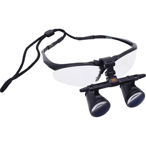 Surgical binocular loupes with high-brightness 3W LED headlamp, 420mm working distance (3.5x magnification) (1/5)
