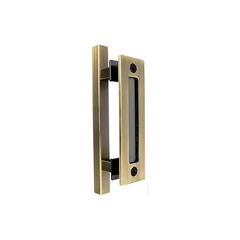 Poignée de porte coulissante de grange robuste avec poignée encastrée des deux côtés, conçue pour les portes de garage, d'abri de jardin ou de cuisine de 30 cm (12 pouces). (1/5)