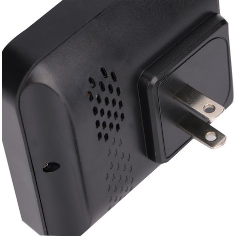 Timbre eléctrico con alarma DingDong para decoración del hogar, color negro. (1/5)