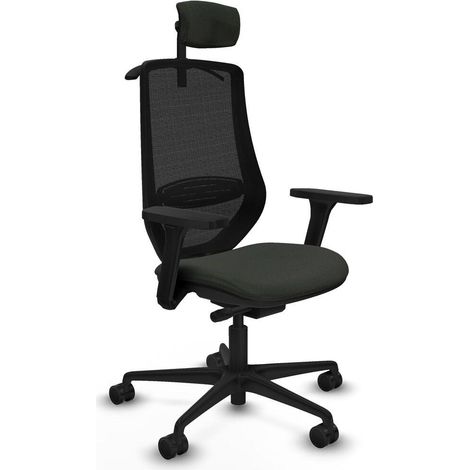 piqueras-y-crespo Mardos Silla de oficina negra ergonómica (1/3)