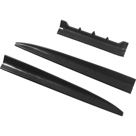 Ensemble de 3 ailerons de coffre, 52,95 pouces, réduit la résistance au vent, aileron de coffre universel en fibre de carbone pour automobile. (1/5)