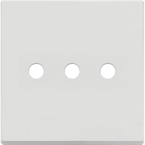 VIMAR - 22685.RN.3.01 Plaque 3Mx3 BS Ronde Blanc Mat