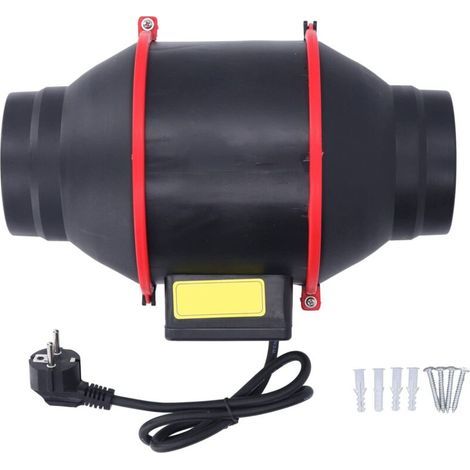 10.2cm Silent Duct Fan with Oblique Airflow Boost for Various Environments. (EU Plug 220V 6A) (1/4)