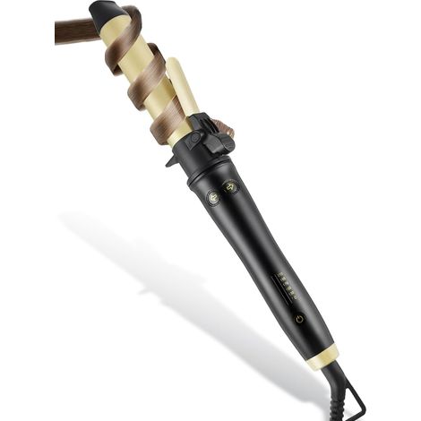 Automatic Curling Iron 32mm Ceramic Curler Large Curls with Clamp Fast Heating (130°C to 210°C) 5 Temperature Levels for Large, Medium and Long Hair (1/5)