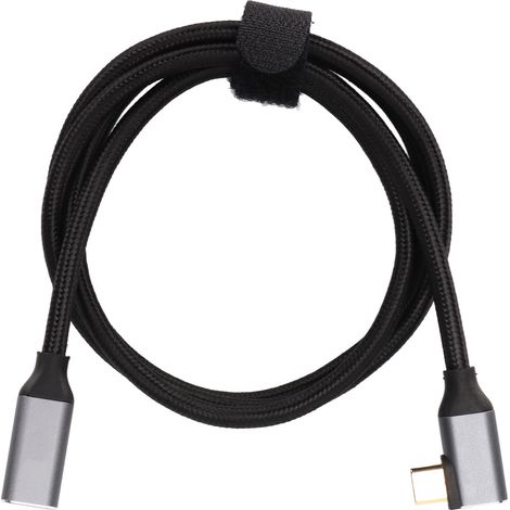 90°-USB-C-Verlängerungskabel, 4K 100W PD 5A, Stecker auf Buchse, 1 Meter, USB 3.1 Gen 2