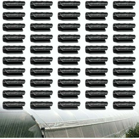 50 Pcs Serre Tuyau Tube Film Clip Clips Bâtiments de Jardin Plante Plastique Film Net Tuyau Fixe Connect 22mm Serre Clips (1/5)