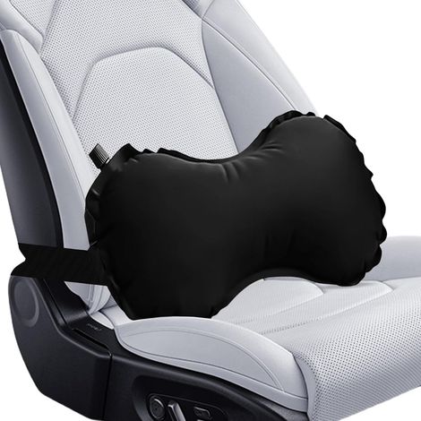 38x22cm Noir Coussin Lombaire Voiture, Coussin Voiture Lombaire, Oreiller De Soutien Lombaire Pour Chaise De Bureau, Coussin Dossier Canapé (1/5)