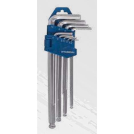 HYUNDAI 59524 KIT CHIAVI ESAGONALI LUNGHE/SFERA 1.5-10mm
