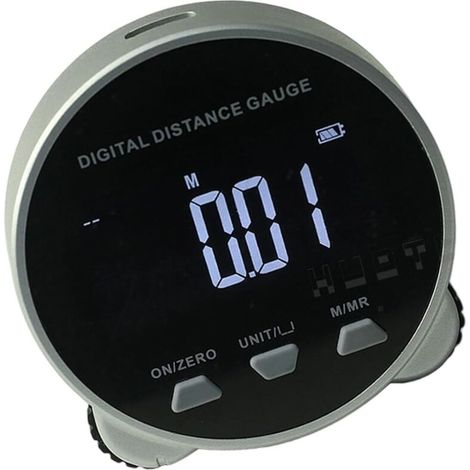 Ruota di misurazione digitale multifunzionale con schermo LCD - Strumento di misurazione della distanza ad alta precisione per uso interno ed esterno - Calibro digitale in ABS + PP (1/4)