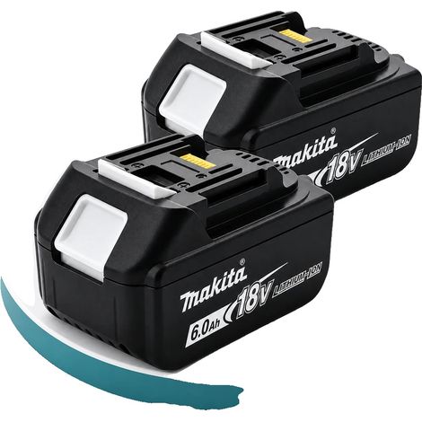 Batterie de perceuse rechargeable, 18V, capacité de 6,0Ah, Batterie 6Ah 2PC (1/2)