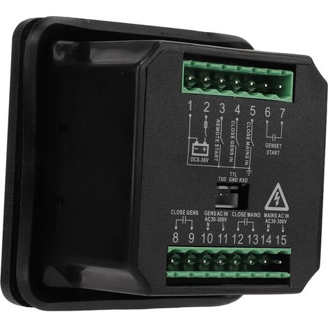 Module de commutation automatique du contrôleur de puissance secteur ATS220 AC30‑300V pour groupe électrogène avec affichage LED (1/5)