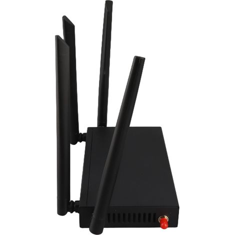 Routeur 4G LTE sans fil débloqué pour intérieur, modem WiFi 300 Mbps avec 6 antennes et fente SIM, prise UE (1/5)