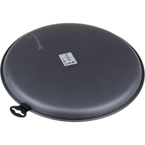 Moule Pizza - 32.5 cm - Hauteur 1 cm - En Acier Inoxydable - Pour Four et Plaque Chauffante - 1 Pièce (1/2)