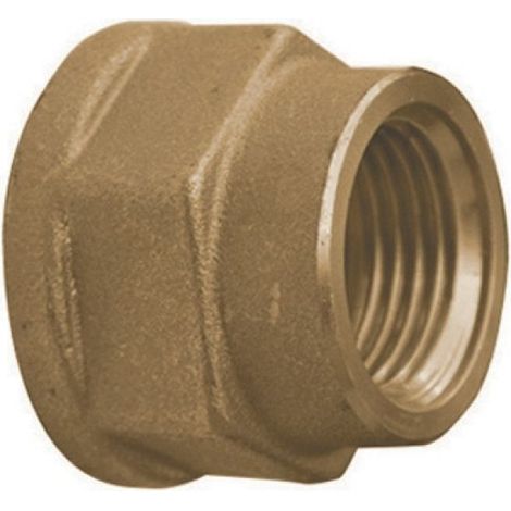 MANICOTTO RIDOTTO DIRITTO FEMMINA/FEMMINA IN OTTONE GIALLO 1&quot1/4 x 1&quot